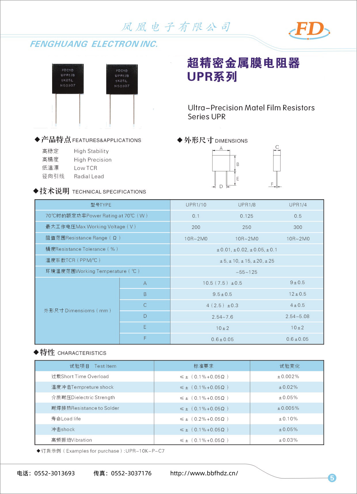 超精密金屬膜電阻器UPR系列-1.jpg